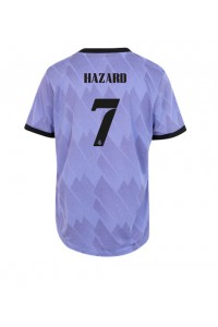 Real Madrid Eden Hazard #7 Voetbaltruitje Uit tenue Dames 2022-23 Korte Mouw